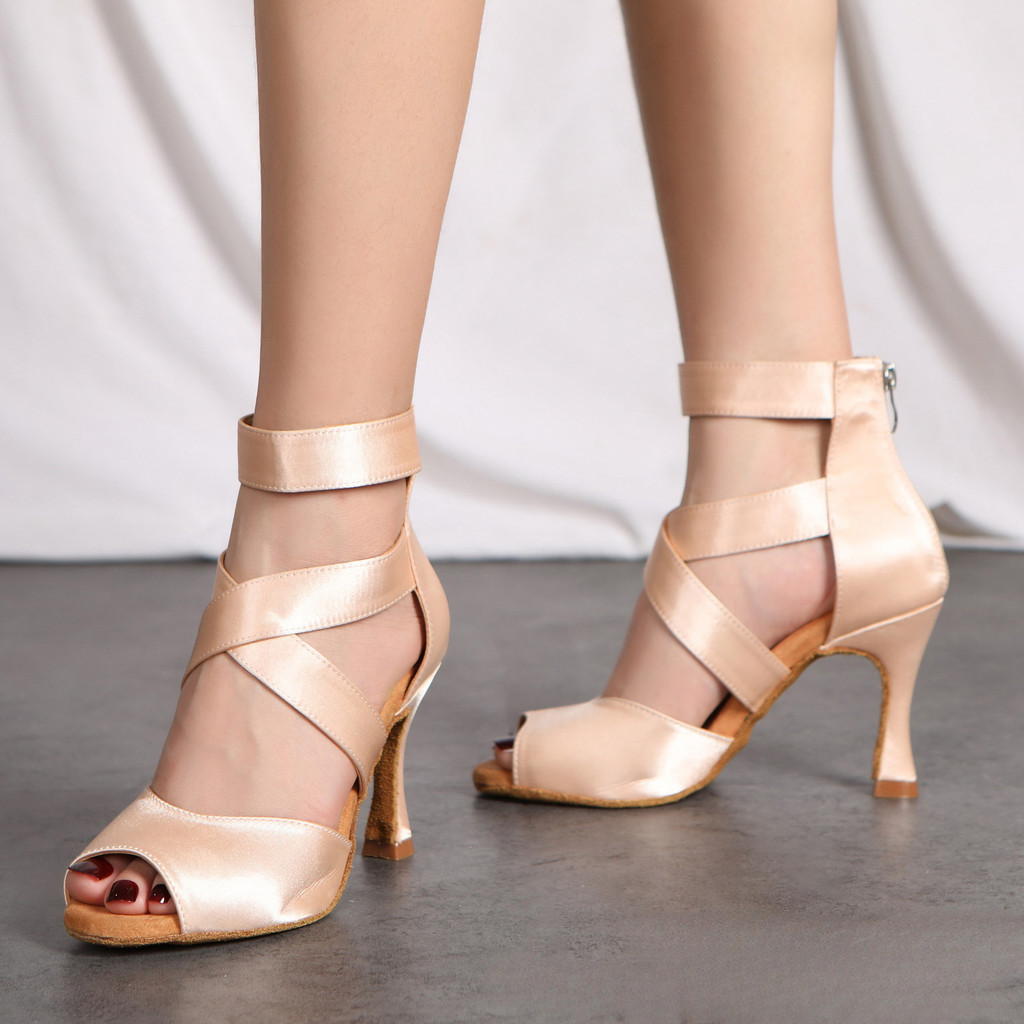 New Latin Dance Boots for Women salsa9cm Cuban high heels Bachata Dance-specific High Heels Heels