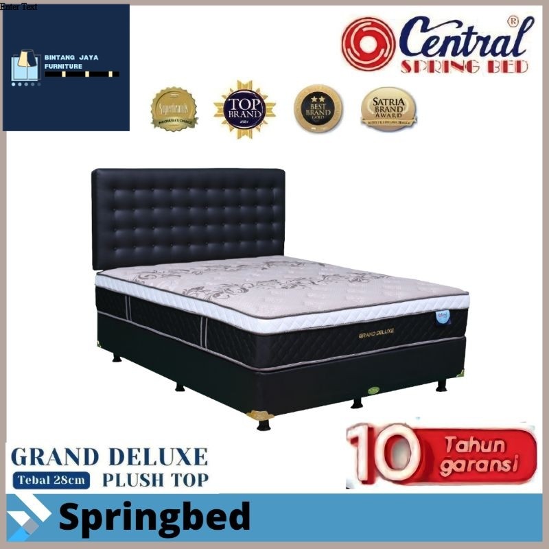 Springbed  Central GRAND DELUXE PLUSHTOP kasur springbed central Tinggi 30cmTermurah Tegal