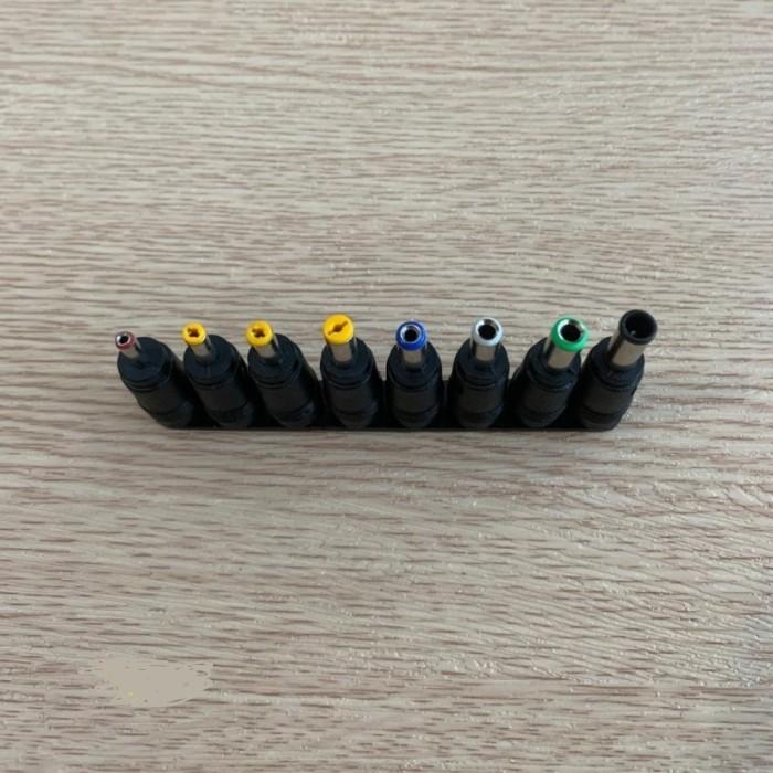 Adaptor USB DC Power dengan Set 8 in 1 Kepala Plug Universal + Kabel DC USB - 6.4x4.4mm / 6.3x3.0mm 