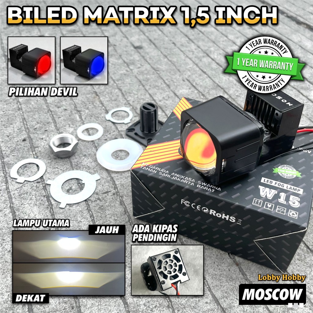 Lampu Projie Biled 1,5 inch Matrix Lampu Projie Biled Matrix Lampu Biled Matrix Lampu Biled Proji