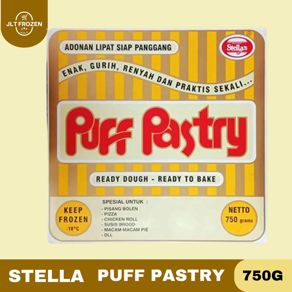 Stella Puff Pastry 750g / Adonan Lipat Siap Panggang / Pastry Instan / Kulit Puff Pastry