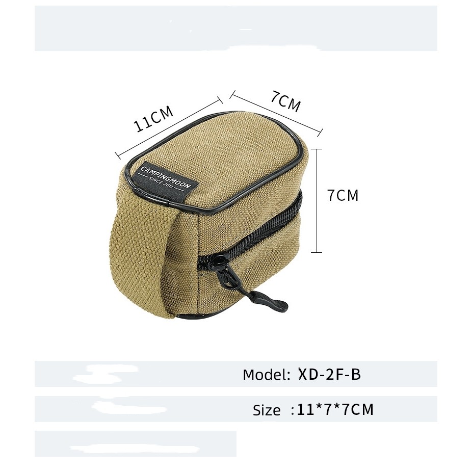 CAMPINGMOON XD-2F-B Multifunctional Peak Bag Item Storage Bag XD-2F-B Thickened Canvas Camping Outdo