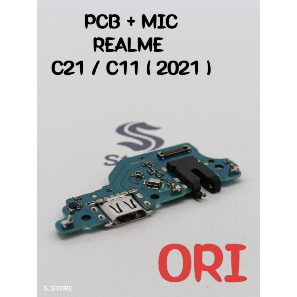 CONNECTOR CHARGER REALME C21 / C11 ( 2021 ) ORI PAPAN KONEKTOR CAS FLEXIBLE CAS PCB BOARD REALME C21