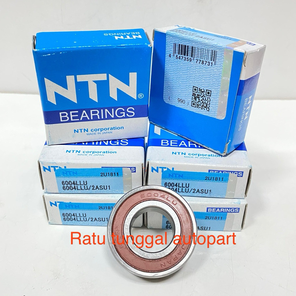 BEARING 6004 LLU NTN TUTUP KARET 6004LLU NTN