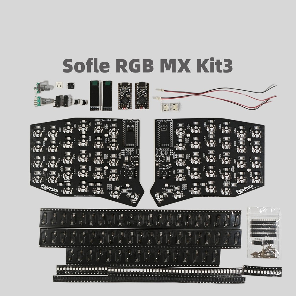 Sofle MX Split Keyboard PCB KIT SET  Positioning Board Customized Pc Accessories For Split Keyboard 