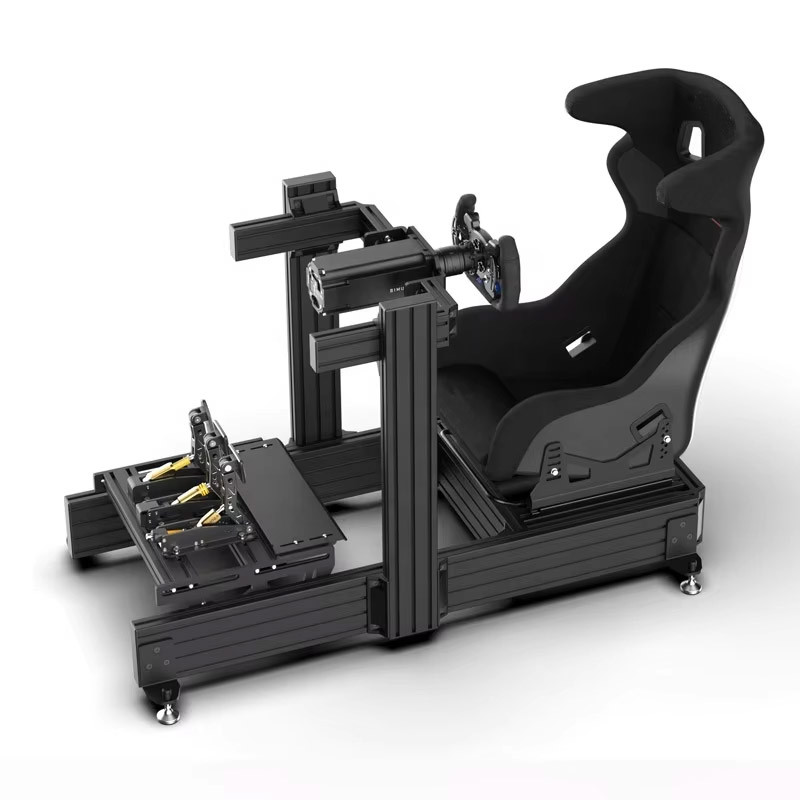 Hot Sale Aluminium Profile 4080 Y Game Seat Black Sim Racing Simulator Assembly Kit VR Gaming Sim Ri