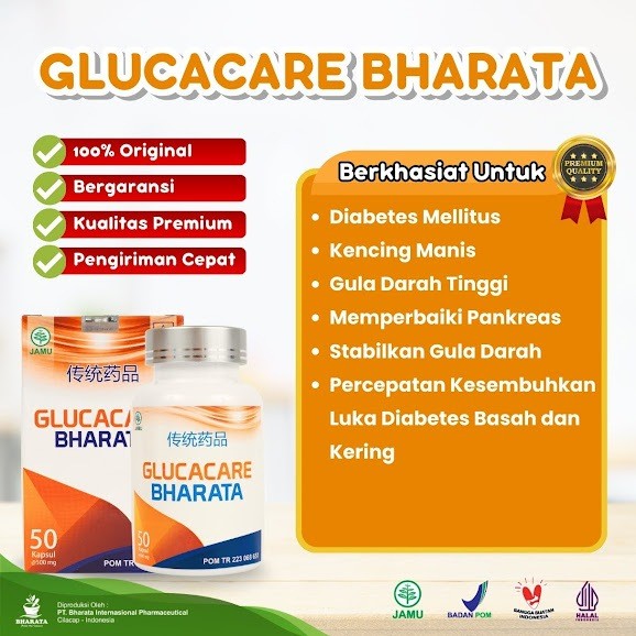 (TERLARIS) Obat Diabetes Ampuh Sembuh Total - Penurun Gula Darah Tinggi - Obat Luka Diabetes Glucaca