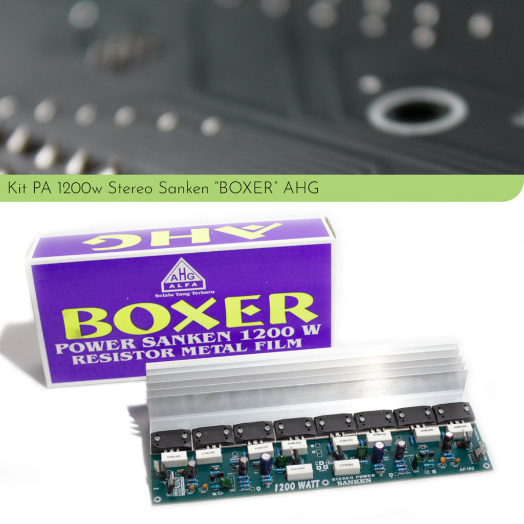 Kit Rakitan Power Boxer Stereo 1200w 1200 watt Sanken 2922 / 1216 by AHG Alfa