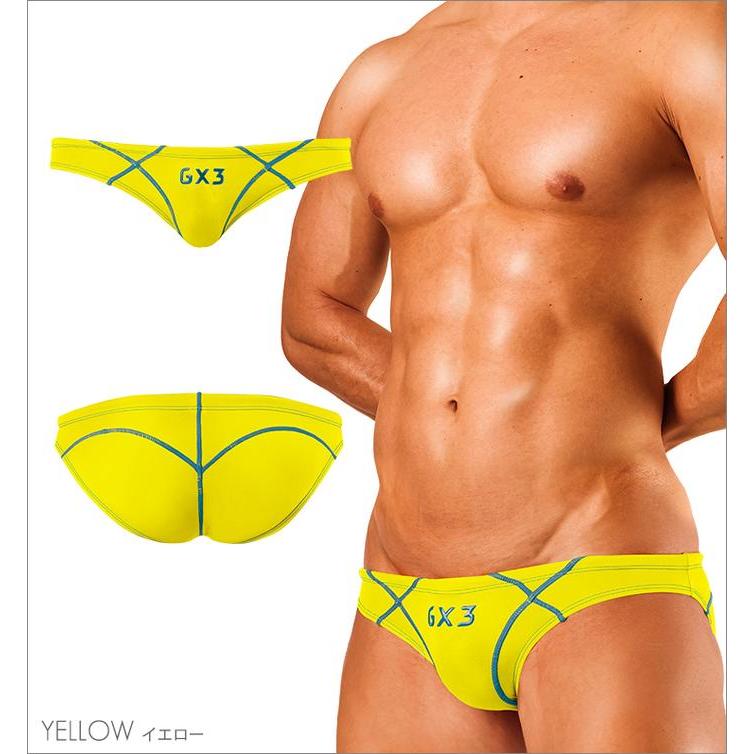GX3 SHEER COLOR BIKINI SWIMWEAR  - CELANA RENANG PRIA I - Kuning, XL