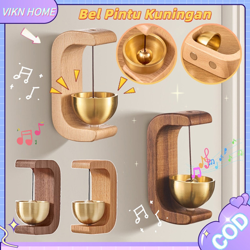 Bel Pintu Lonceng Angin Kuningan Ornamen Lonceng Angin Ornamen Bel Dekorasi Pintu Buka Bel Pintu