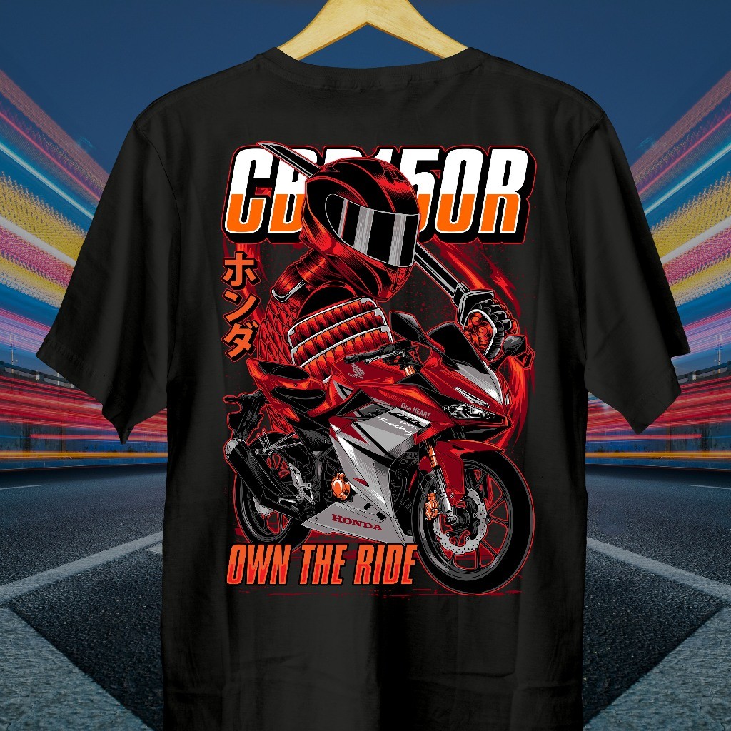 DAKWAH STAR Kaos Motor CBR150R BUSHIDO // Kaos CBR 150R BUSHIDO // Baju CBR150R // CBR150R // CBR 15