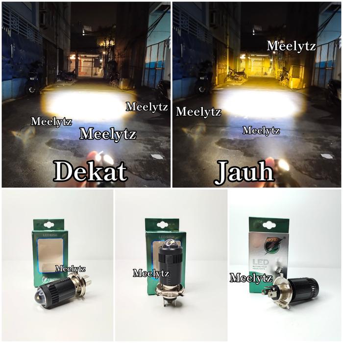 AutoMaxx Jaya Lampu utama led RTD laser Kipas H4 projector M01F Super terang AC DC - putih kuning