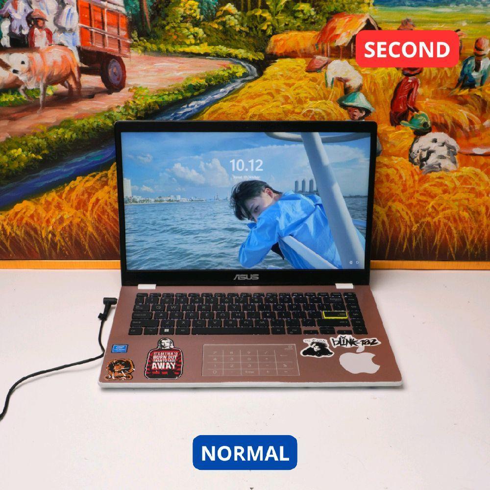 ASUS VIVOBOOK_ASUSLAPTOP E410MAB_E410MA CELERON N4020 4 GB (14") LAPTOP SECOND ORIGINAL SINAR MUTIAR