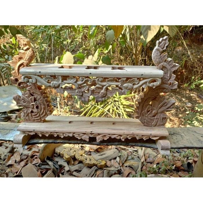 jagrak keris isi 3 ukiran naga kayu akasia mentahan amplasan   KF34321 KF4365 LP2