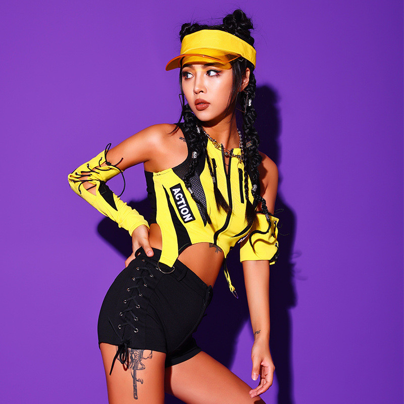 Jazz Top Feminine jazz Practice Outfit Jazz Dance Costume Korean Dance Singing Outfit Girl Group Per