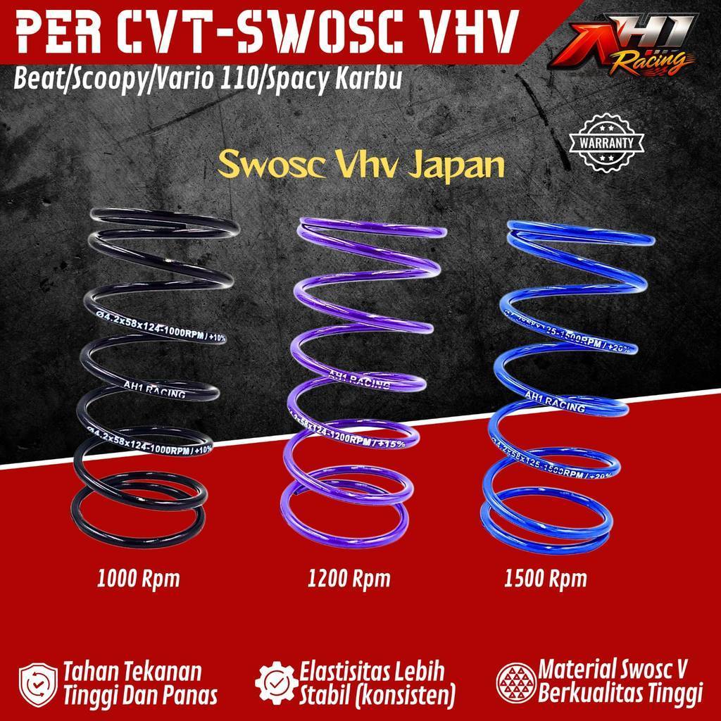 PER CVT AH1 RACING Beat Scoopy Vario 110 Spacy Karburator Swosc VHV Japan Kirian Roller