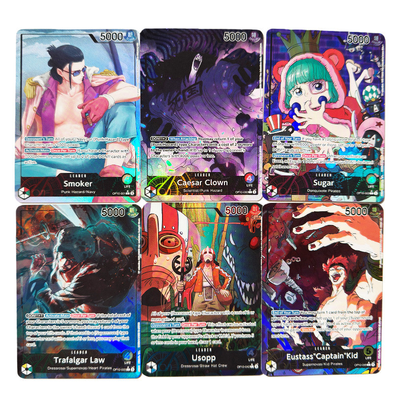 Anime One Piece OPCG English Leader Luffy Sabo Zoro Nami Law Ace Sanji Replica Sakazuki Reiju Perona