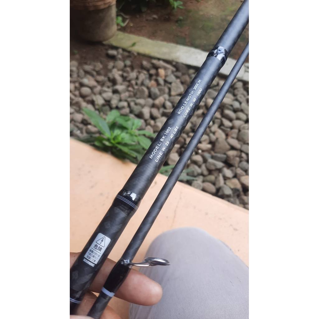 Joran Pancing Sambung 2 Shorejig Blood Black 210cm-300cm
