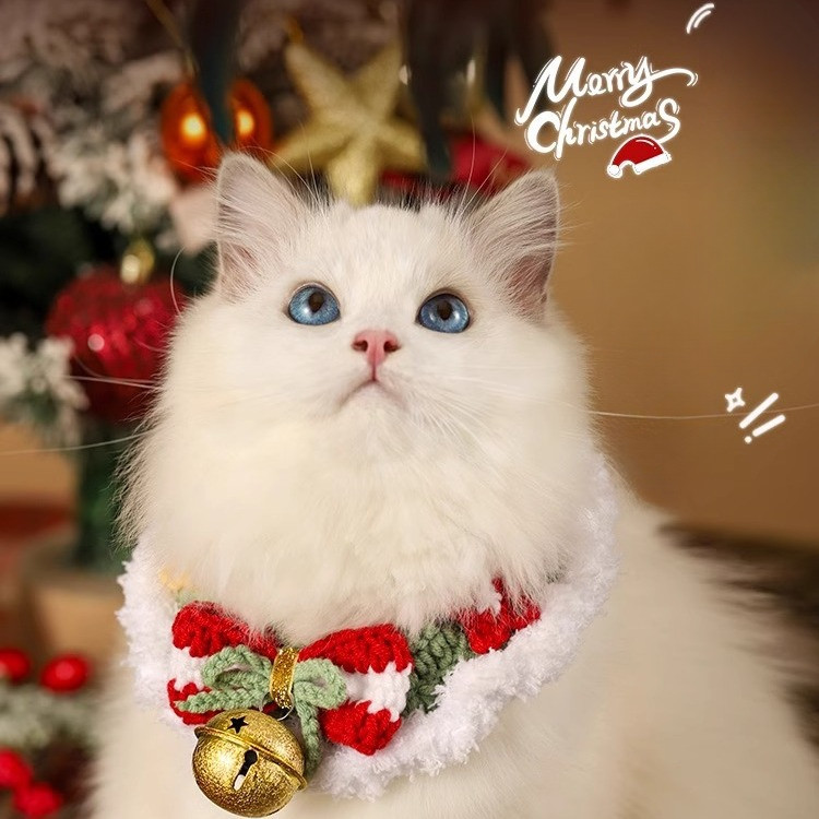 Tail Planet COD  Pakaian Kucing, Syal Hewan Peliharaan, Kerah Mewah, Topi Kucing, Dekorasi Musim Gug