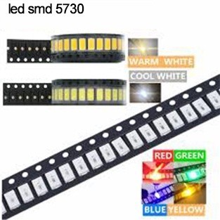 LED SMD 5730 0.5W 3.2-3.5V lampu chip