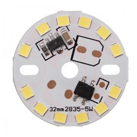 A267 PCB BULAT LED SMD 2835 PUTIH AC 220V 3 - 15W