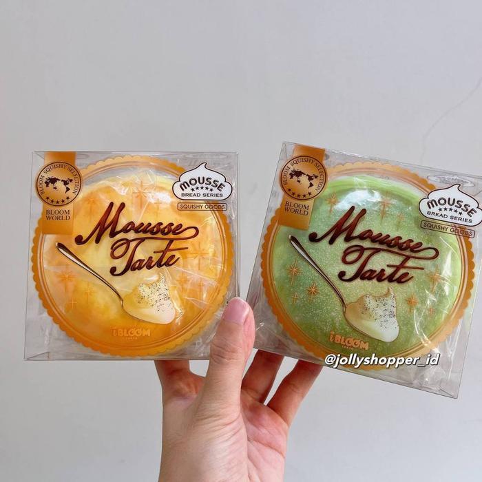 [READY STOCK] IBloom Mousse Tart Squishy Toy (Soft and slow rising) / Licensed Ori Jepang BNIP