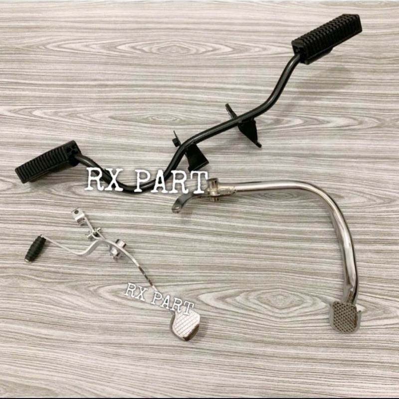 Paket Komplit Depan Besi Bastep Pedal Rem Karet Injekan Dan Operan Gigi Rx King New Rx King Lama