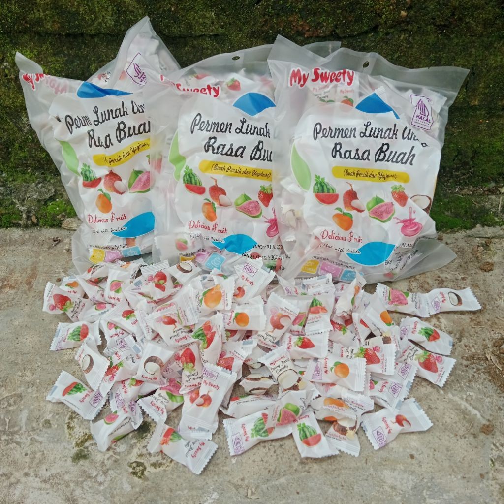 [ ZAGI COLLECTION ] PERMEN LUNAK MYSWEETY / PERMEN RASA BUAH BUAHAN / PERMEN LUNAK RASA BUAH BUAHAN