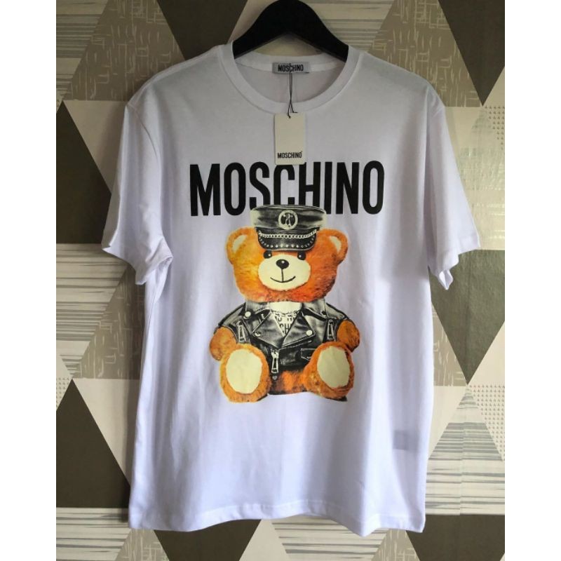 BAJU KAOS MOSCHINO T SHIRT PREMIUM MIRROR 1:1 LIKE ORIGINAL 1:1 UNISEX