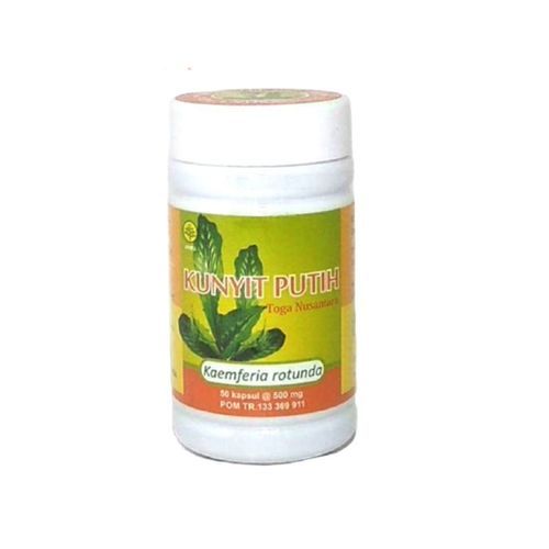 Toga Nusantara Kunyit Putih Botol 50 Kapsul