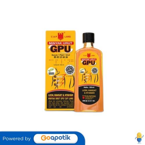Cap Lang Minyak Urut Gpu Sereh 100 Ml
