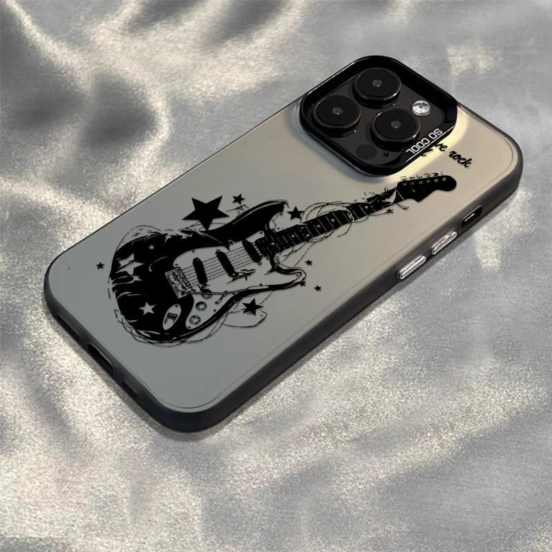 CYK0454 Gitar elektrik case iPhone seri Kompatibel untuk case hp iPhone 11 12 13 14 15 pro promax ca