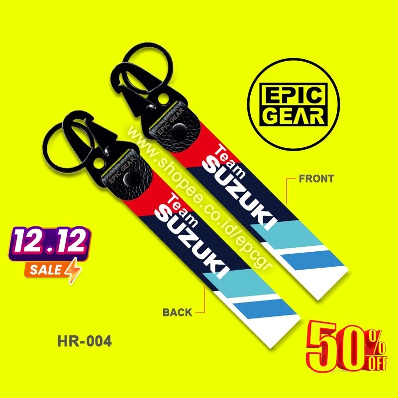 HIGH QUALITY GANTUNGAN KUNCI MOTOR TEAM SUZUKI MOTOGP SBK FACTORY RACING TEAM ECSTAR KEY CHAIN TAG K