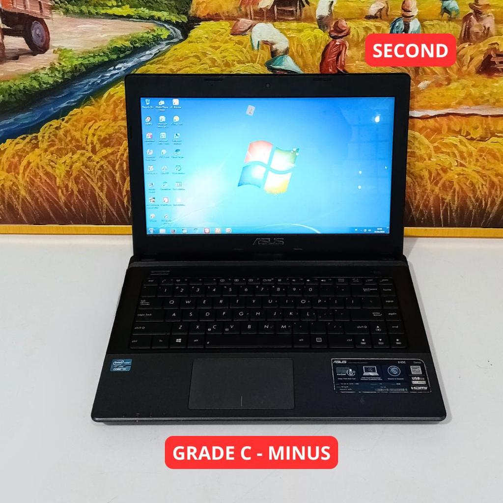 ASUS X45C I3 2370M 4 GB (14") GRADE C - MINUS LAPTOP SECOND ORIGINAL SINAR MUTIARA CELL