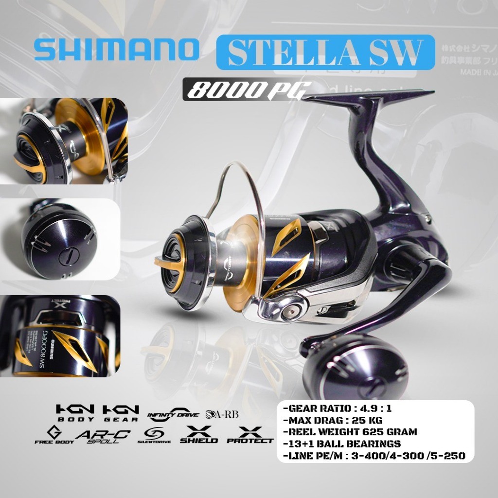 REEL SHIMANO STELLA SW 8000 PG HG