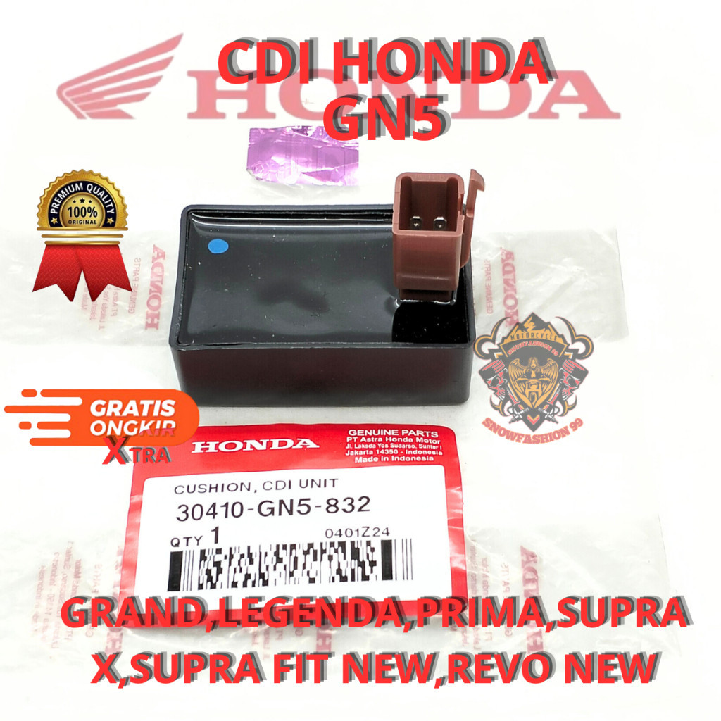 CDI UNIT HONDA GRAND GN5 CDI SUPRAX,LEGENDA,PRIMA,REVO LAMA,SUPRA FIT NEW ASLI ORIGINAL HONDA AHM