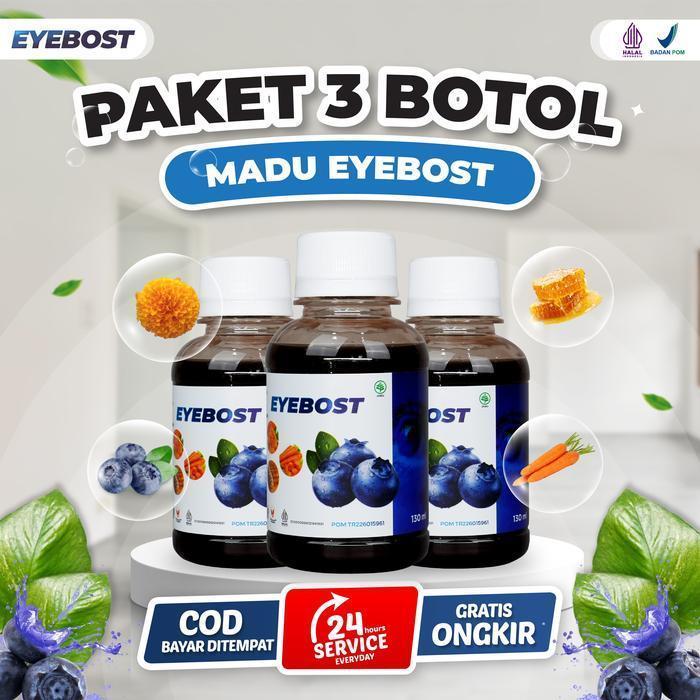 MADU EYEBOST - Eyebost Paket 1 Box - Vitamin Mata ASLI Halal BPOM