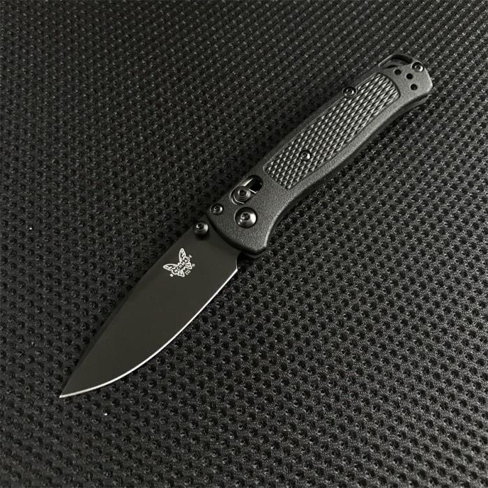 Pisau Lipat Benchmade 533 Mini Bugout Compact EDC Folding Knife - Hitam-Black