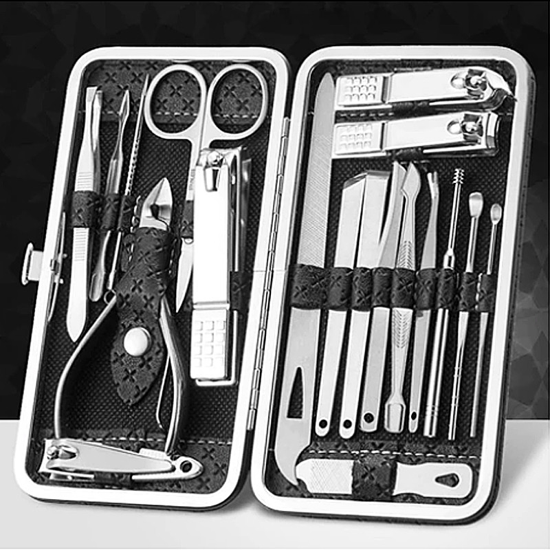 Gunting Kuku Set 19 in 1 Manicure Set 19 in 1 Perawatan Kuku