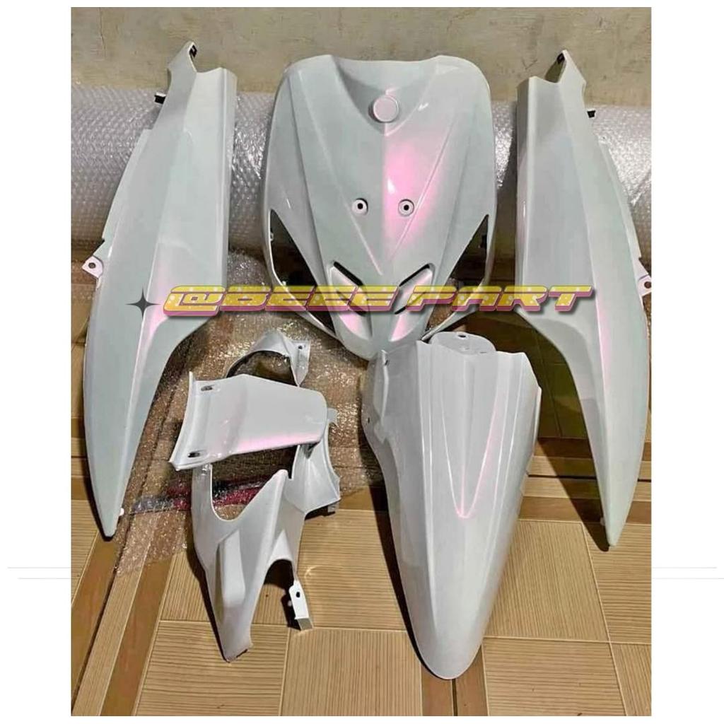 Body Halus Mio Sporty Fullset Putih Lembayung Merah