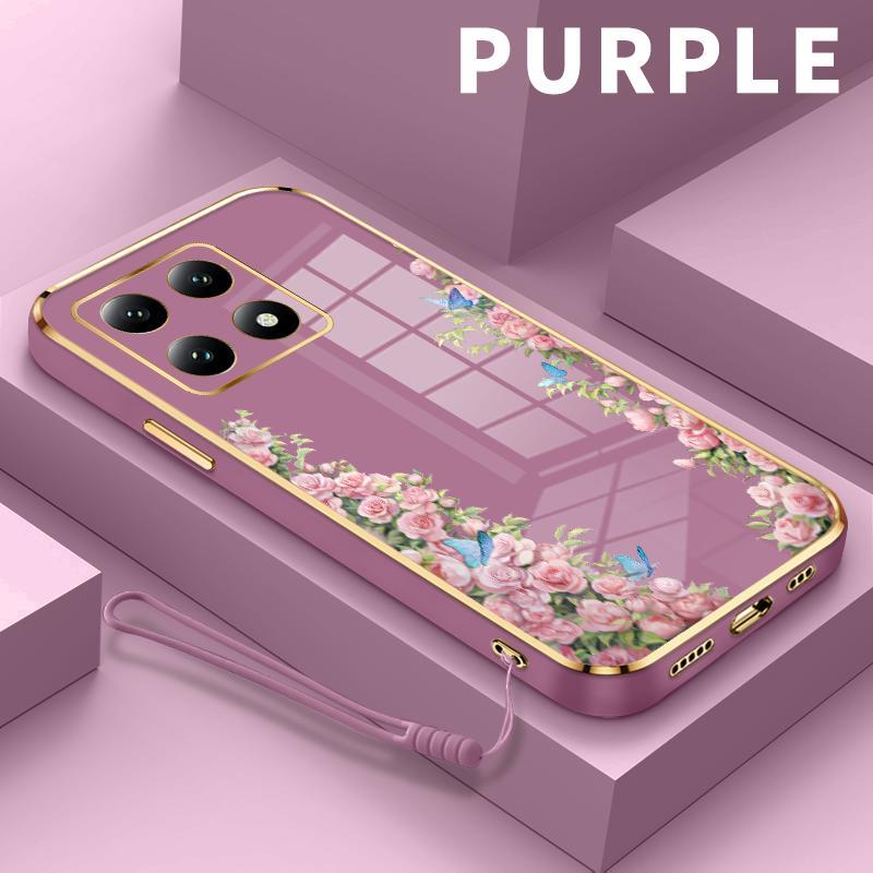 Case Hp Xiaomi 14T 12 11 Lite 5G NE 11T 12T Pro 13 MI 14 Mi 10T Ultra 11X 11i 2021 Kreatif Bunga Thi