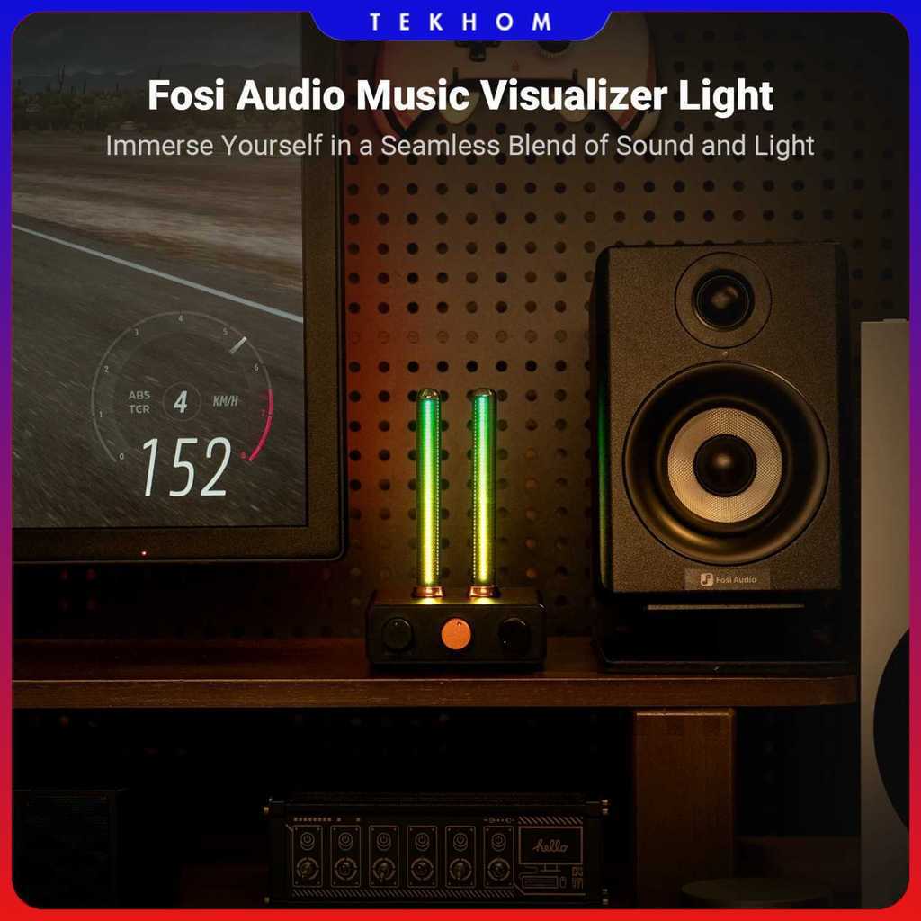 Fosi Audio LED Bar Music Rhythm Visualizer Ambient Light Desktop RGB - AH-01A