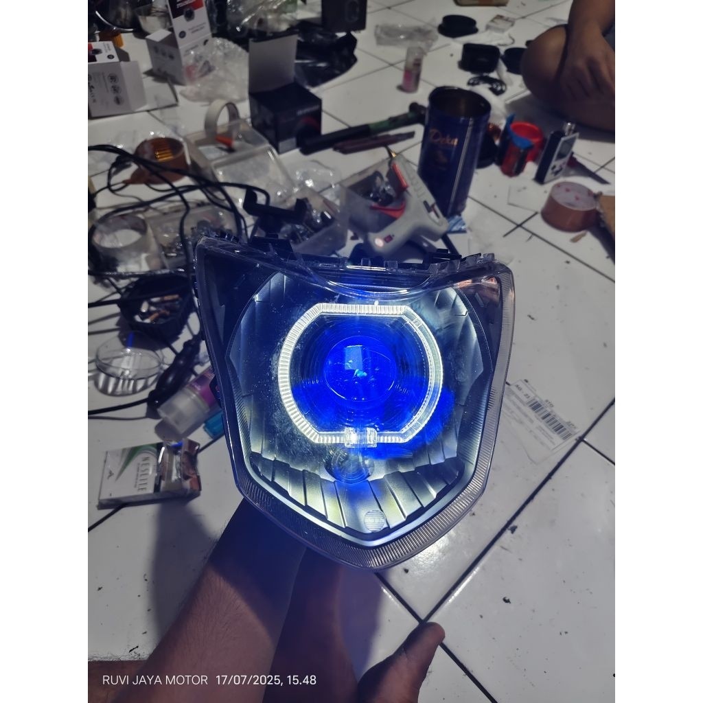 Refektor lampu depan set Biled 4.5in Biled lampu depan verza honda Verza old dan new fuul set