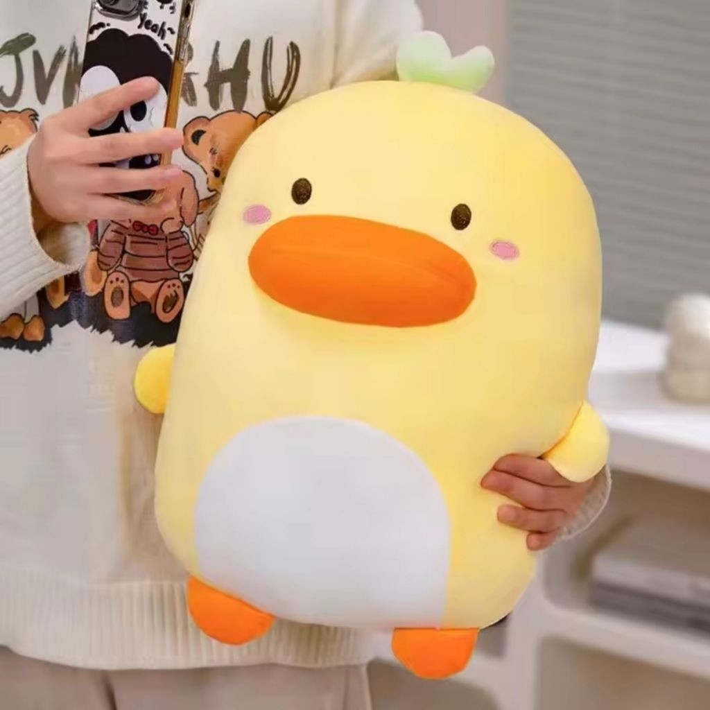 Boneka Cute Duck Doll Pillow Plush Toy Handmade Doll Cartoon Anime Cute Cushion Home Decoration Children'S Birthday Gift Toy