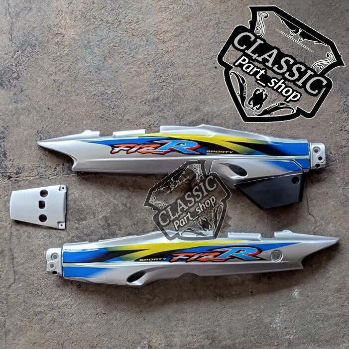 BODY FIZ R BOX SAMPING FIZ R SET STRIPING BIRU SILVER