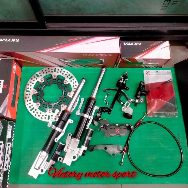 paket master rem kaliper shock depan disc 260 mm ktc kyta Vario 125 150 beat Genio Scoopy Vario 160 