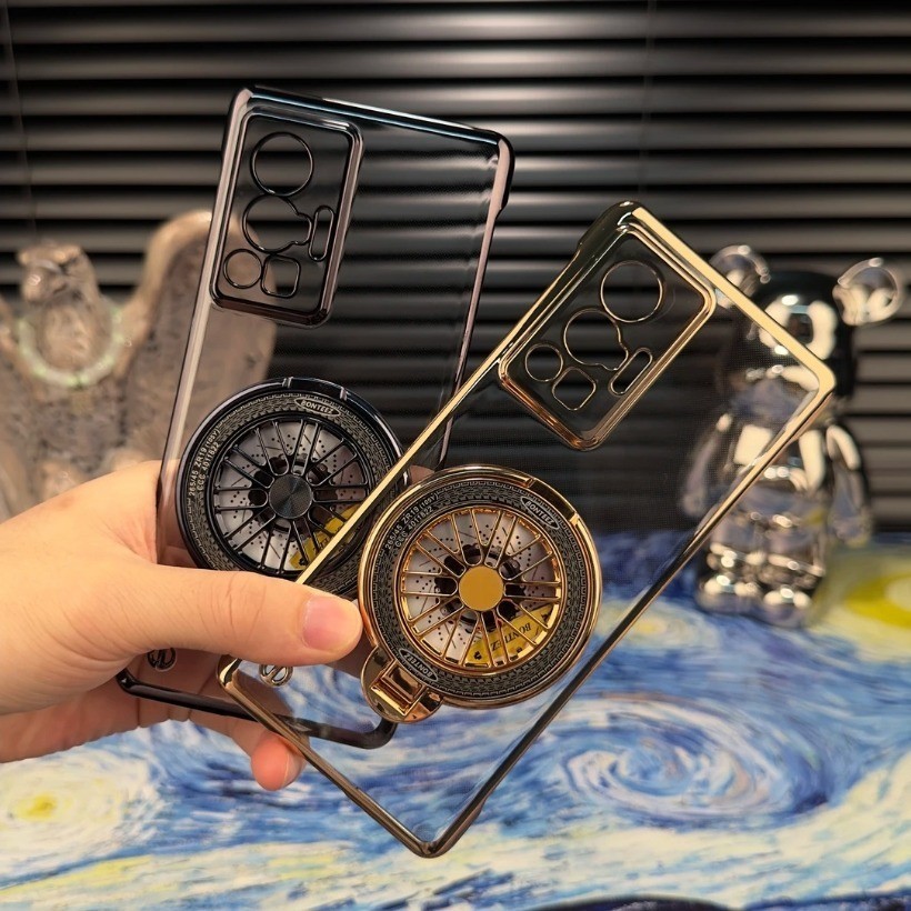 Mewah Tidak Ada Batas Magnetik Transparent Phone Case untuk Vivo V40 X100 Pro X90 X80 X70 X60 X50 V3