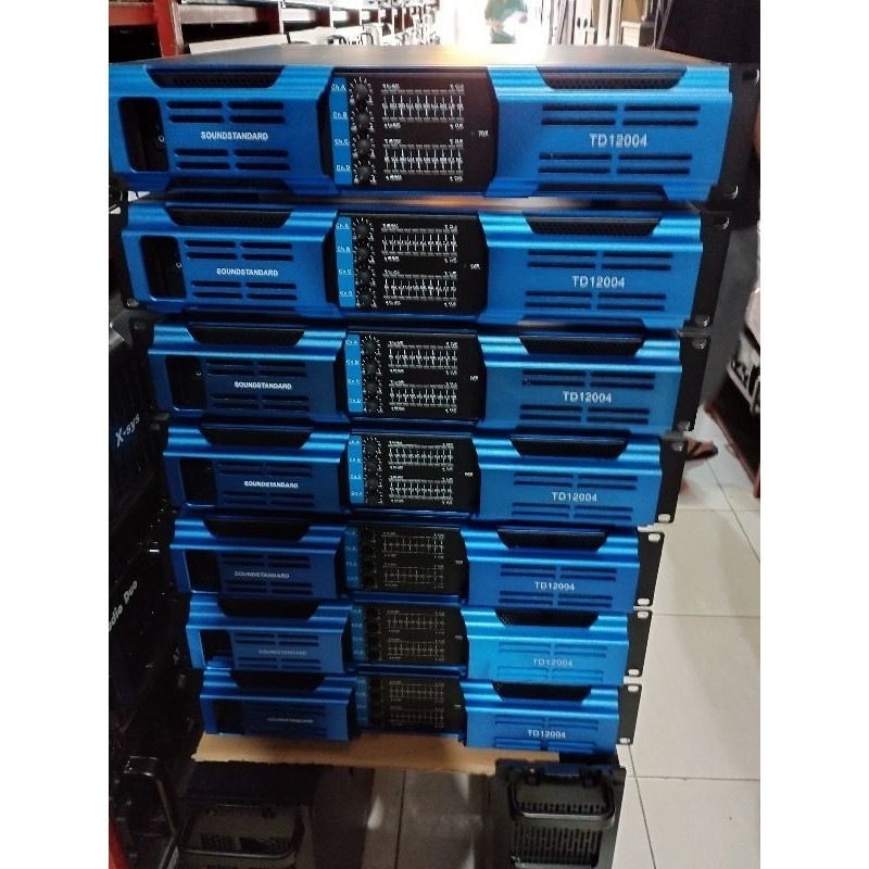 POWER AMPLIFIER SOUNDSTANDARD TD12004 TD 12004 4CH 4X1200 WATT