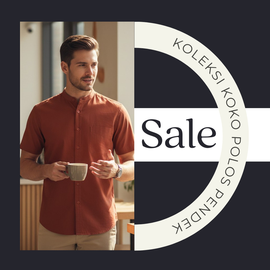 RICARDO Dbritano Koleksi Baju Koko Polos Pendek