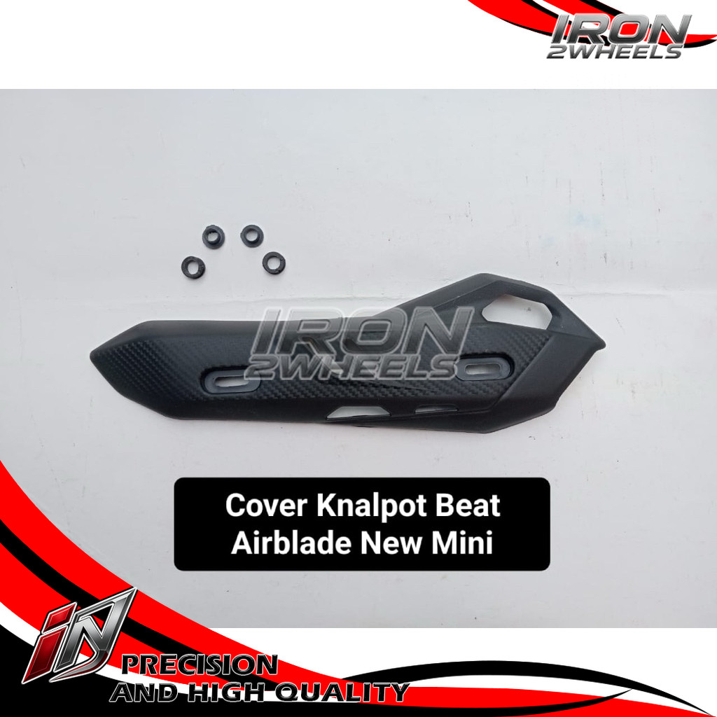iRon 2Wheels COVER KNALPOT AIRBLADE BEAT NEW MINI TUTUP KNALPOT AIR BLADE NEW BEAT MINI